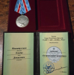 Участник СВО доброволец батальона Каспий награждён государственными медалями
