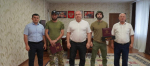 В администрации Хасавюртовского района участникам СВО, добровольцам батальона Каспий вручили Благодарность Главы МР